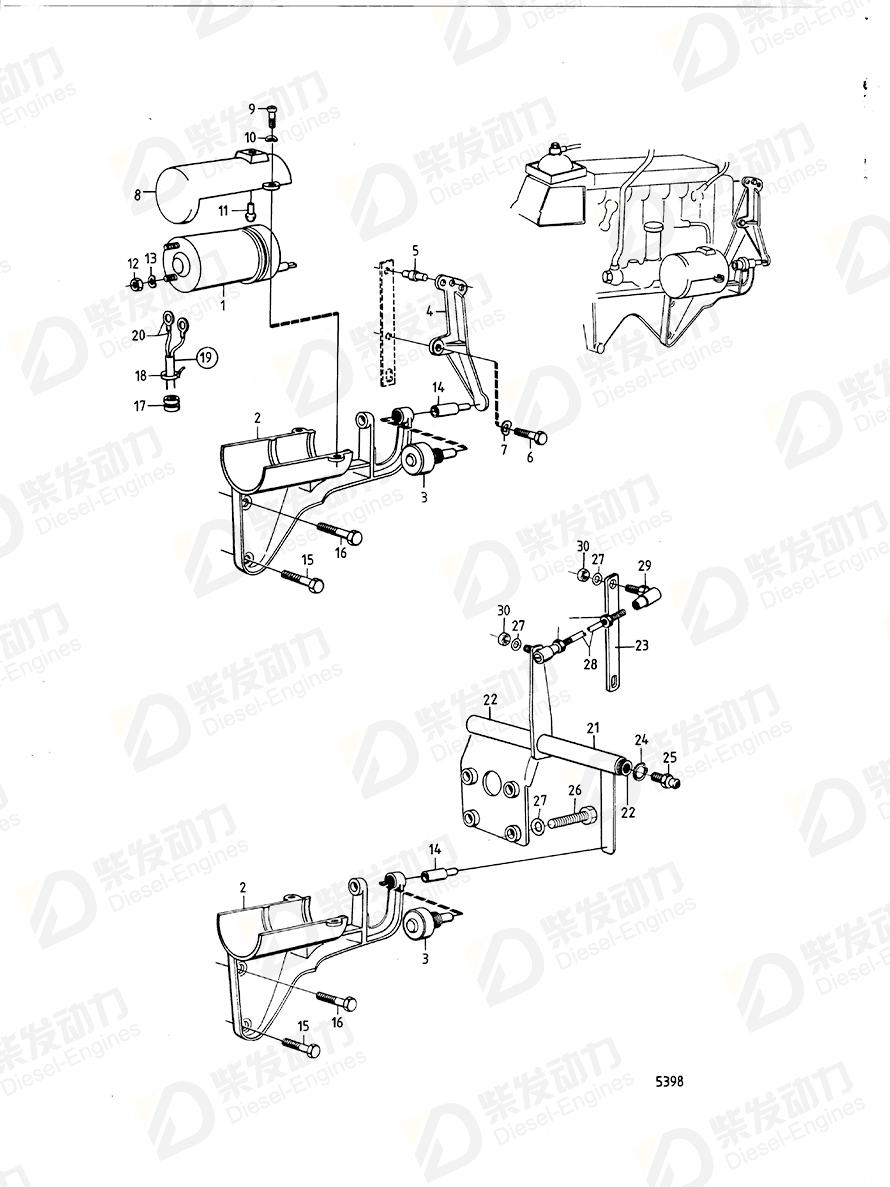 VOLVO Angle ball joint 10844 Drawing